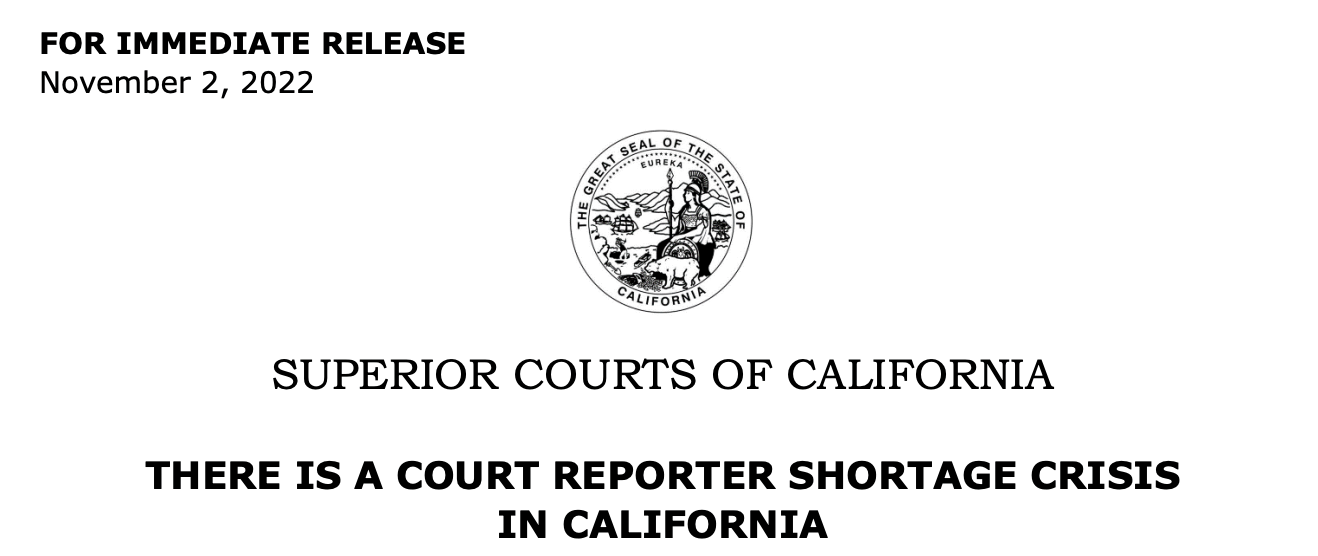 California Superior Courts Press Release